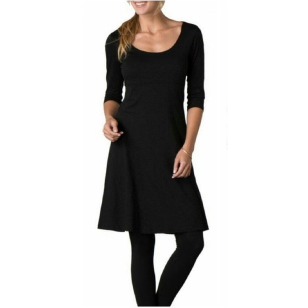 Horny Toad Shirt Dress Tencel 3/4 Sleeve  XS